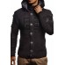 Men's Hooded Knit Cardigan Jacket